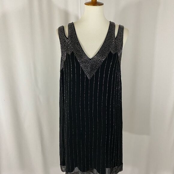 NWT Josie 💯% Black Silk Cocktail Dress - Picture 1 of 15